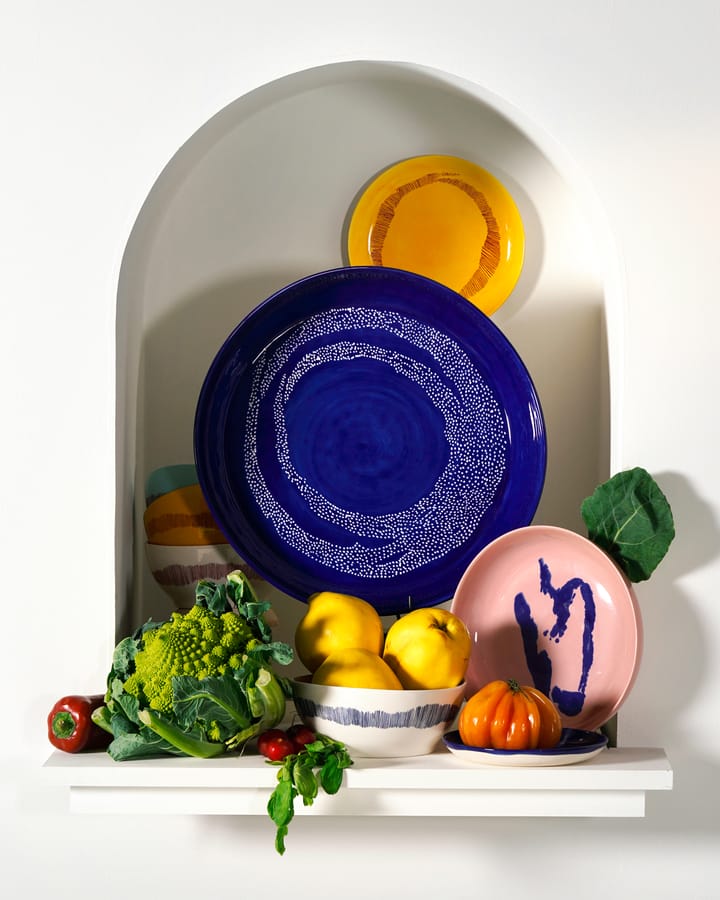 Ottolenghi Feast πιατέλα σερβιρίσματος Ø35 cm, Dark blue dots-white Serax