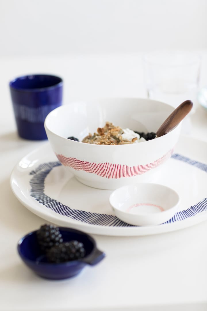 Ottolenghi Feast πιάτο L Ø26 cm συσκευασία 2 τεμαχίων, White stripes-blue Serax