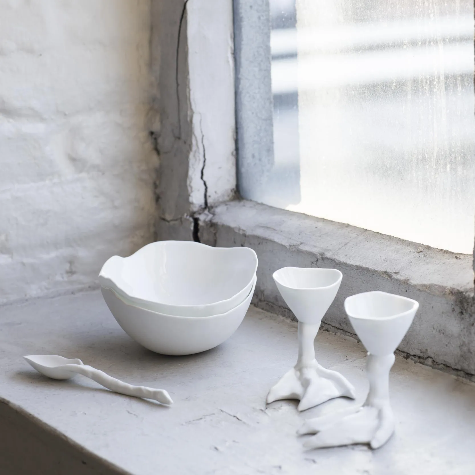 Poaking Duck Foot αβγοθήκη, λευκό Serax