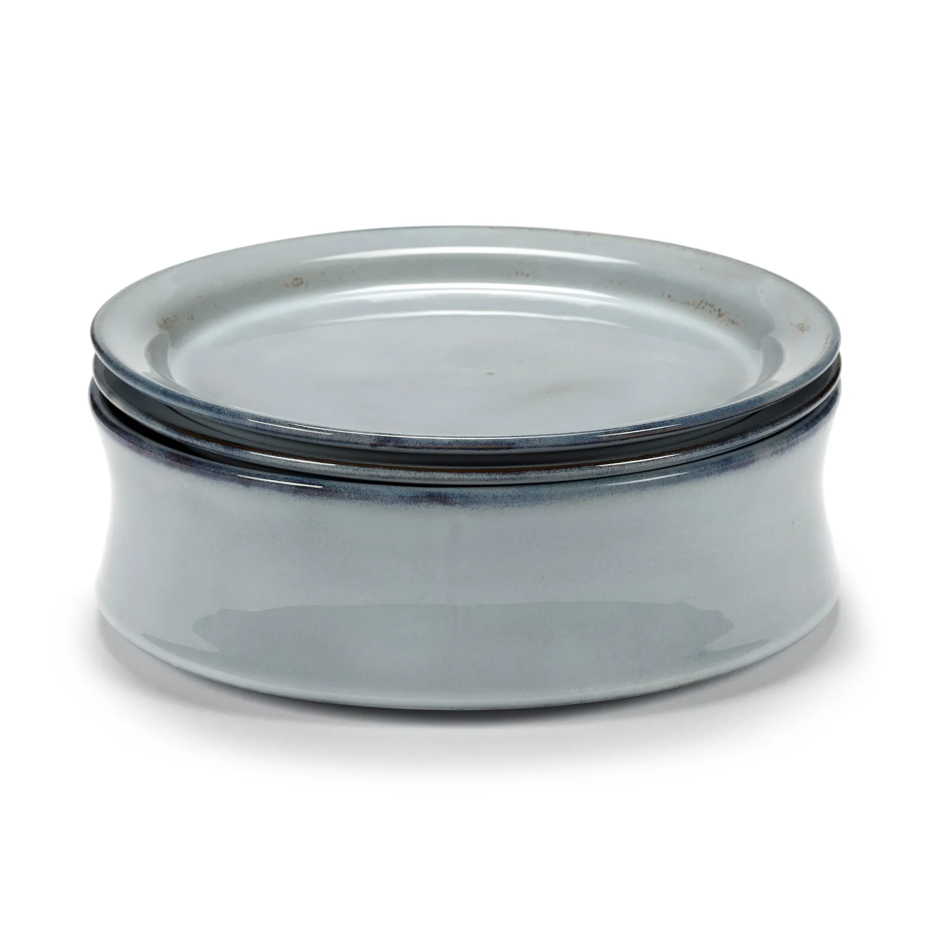 Σετ μπολ και πιατών, Pure, 3 τεμάχια, Μπλε Serax