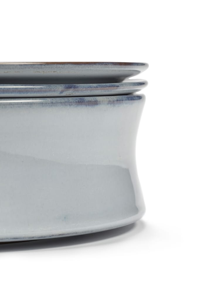 Σετ μπολ και πιατών, Pure, 3 τεμάχια, Μπλε Serax