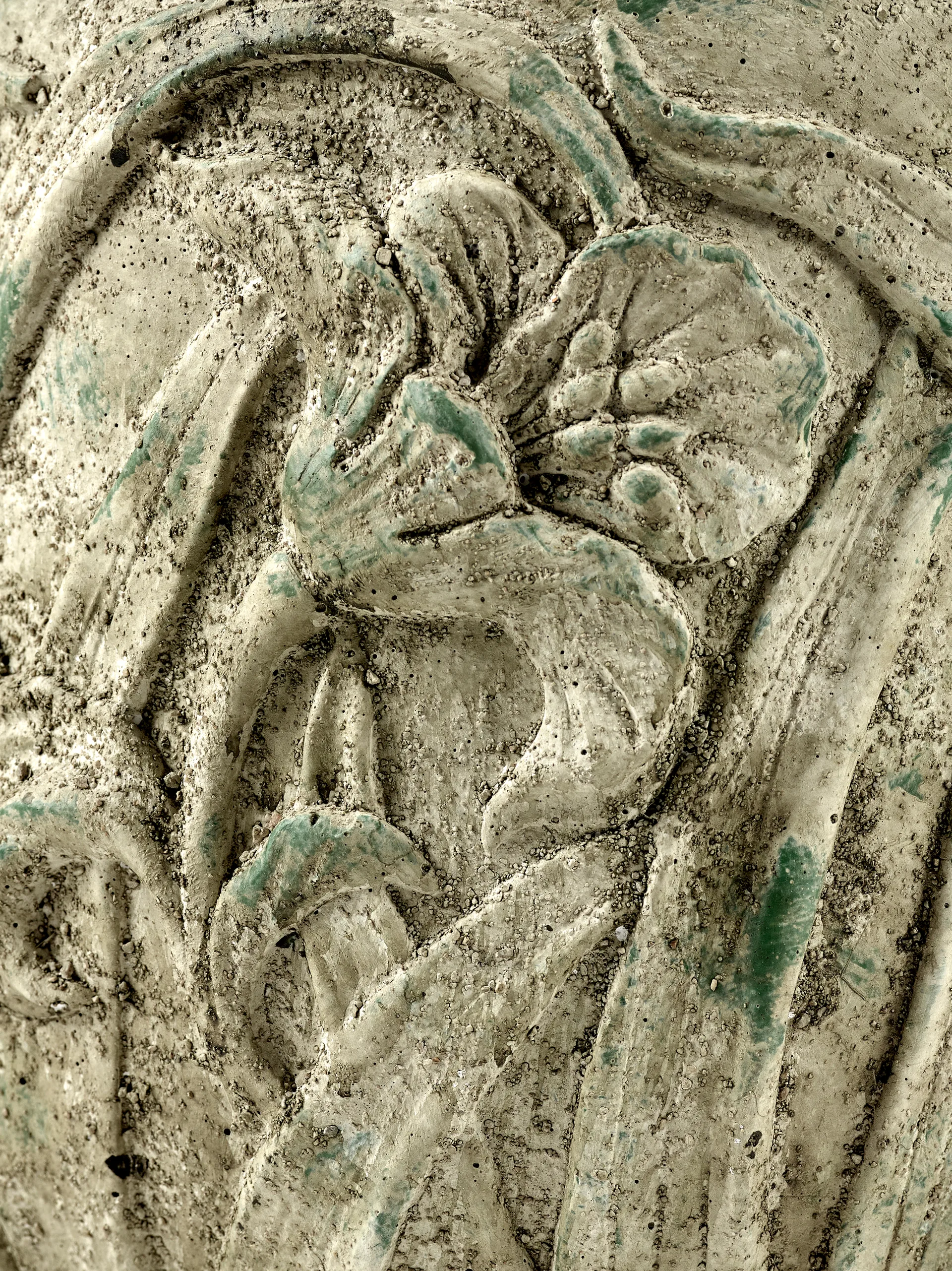 Ρουστίκ γλάστρα με μοτίβο λουλουδιών S 21,5 cm, Γκρι Serax