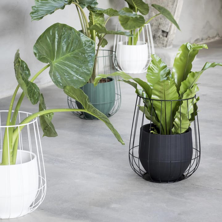 Serax γλάστρα σε καλάθι Ø37 cm, λευκό Serax