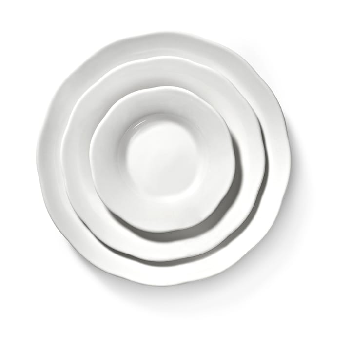 Silhouette βαθύ πιάτο πλευράς L Ø18,5 cm, White Serax