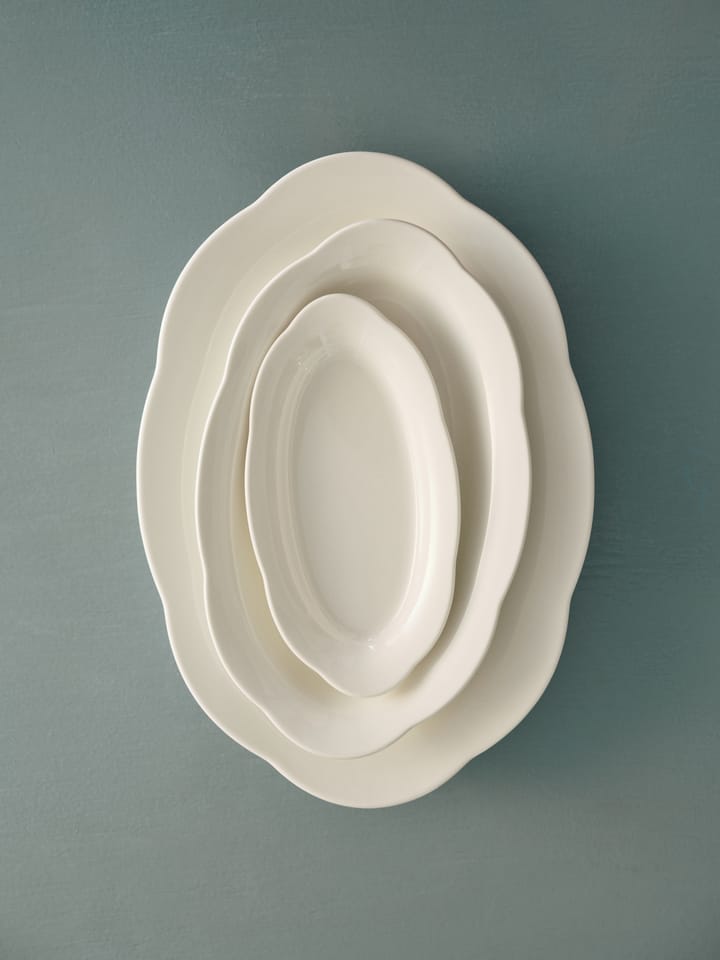 Silhouette oval djup πιάτο S 10x18,5 cm, Λευκό Serax