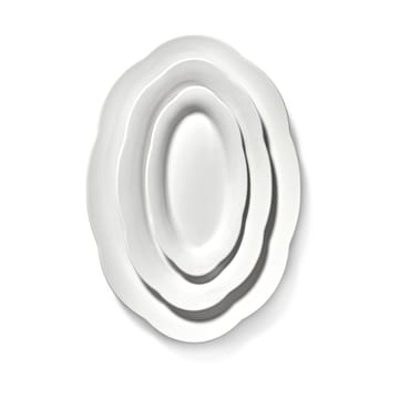 Silhouette oval djup πιάτο S 10x18,5 cm - Λευκό - Serax