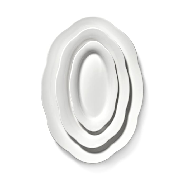 Silhouette oval djup πιάτο S 10x18,5 cm, Λευκό Serax