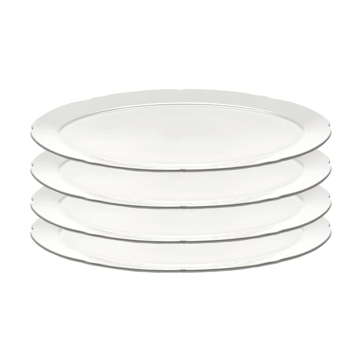 Silhouette oval πιάτο L 21x30 cm 4 τεμαχίων - Λευκό - Serax