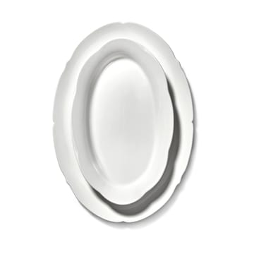 Silhouette oval πιάτο L 21x30 cm - Λευκό - Serax