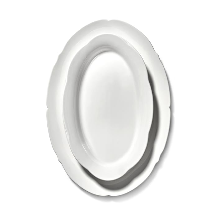 Silhouette oval πιάτο L 21x30 cm, Λευκό Serax