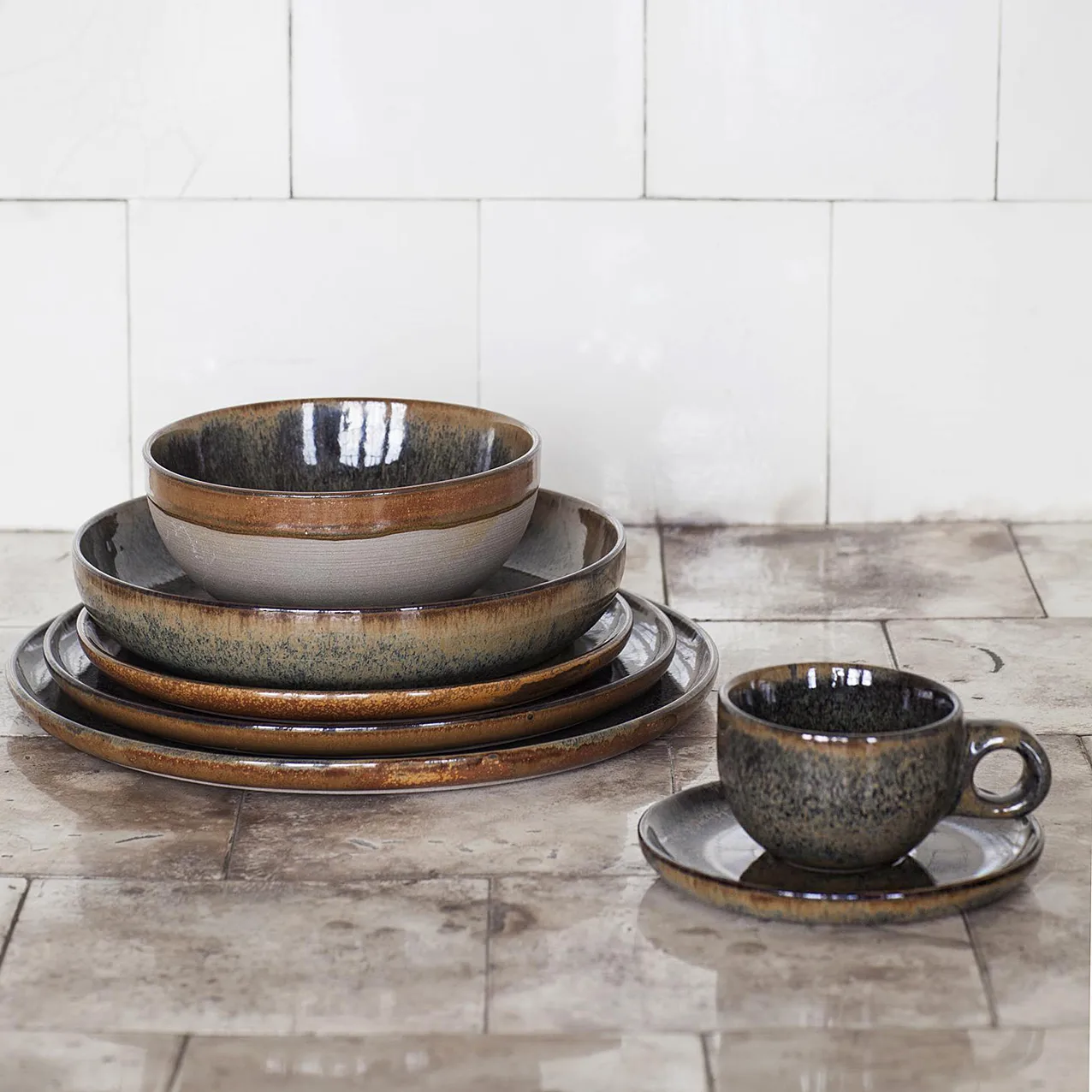 Surface μικρό πιάτο 21 cm, ινδικό γκρι Serax