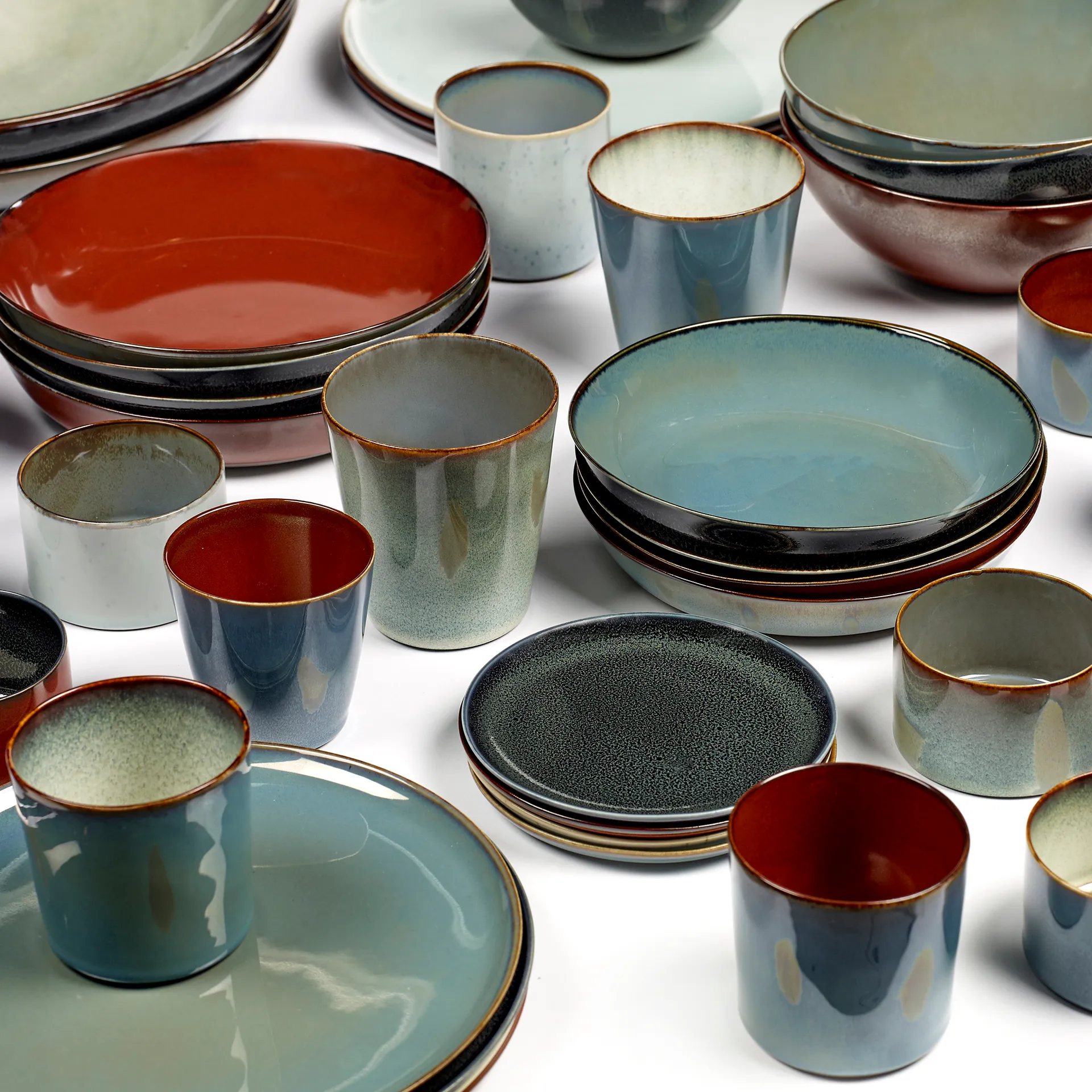 Terres de Rêves μικρό πιάτο 22 cm, φιμέ μπλε Serax