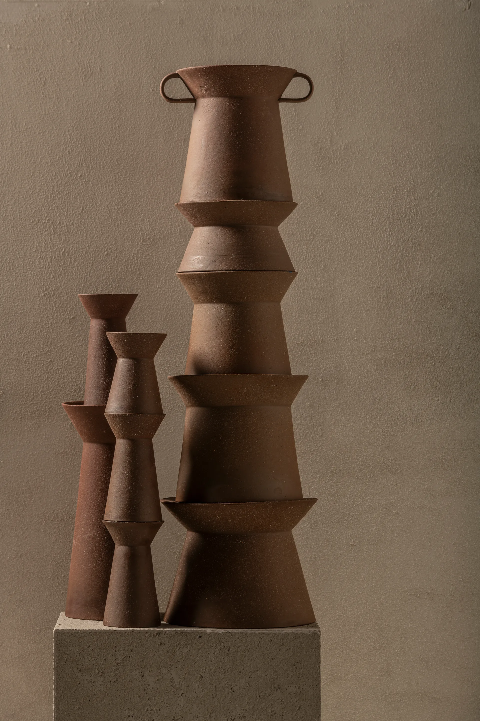 Urban 03 βάζο S 18,5 cm, Red-brown Serax