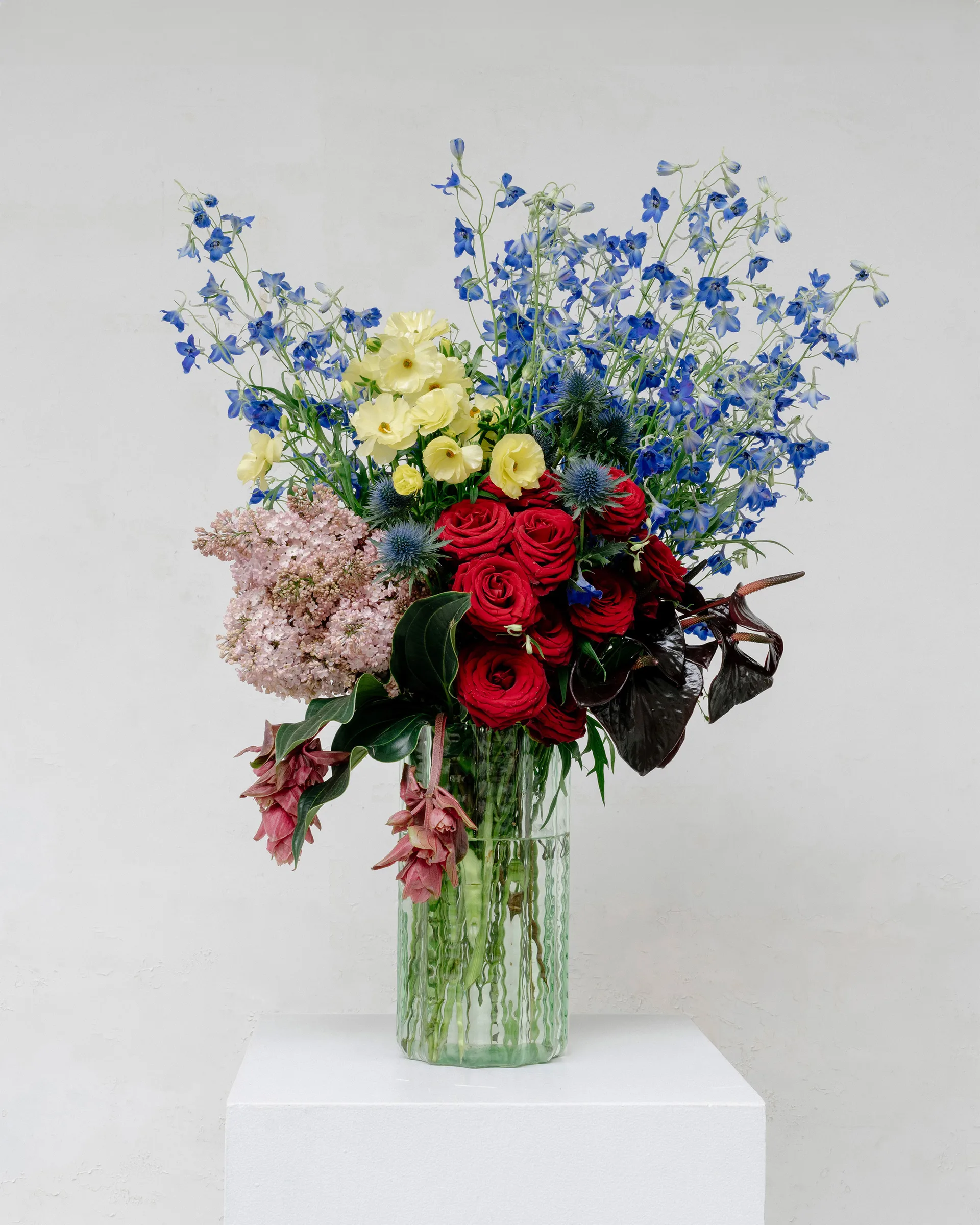 Waves 03 βάζο 35 cm, Green-clear Serax