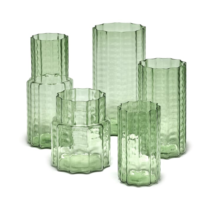 Waves 04 βάζο Ø18x21 cm, Green-clear Serax