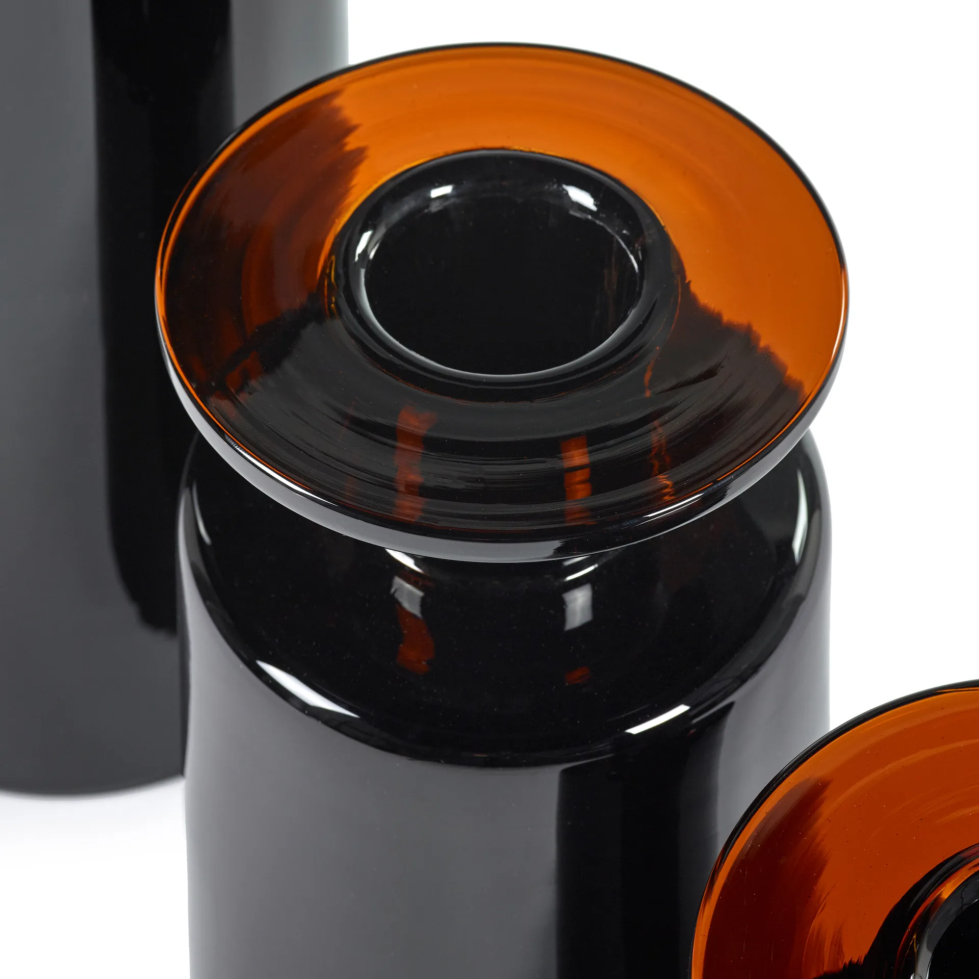 Wind & Fire βάζο 27 cm, μαύρο-σκούρο καφέ Serax