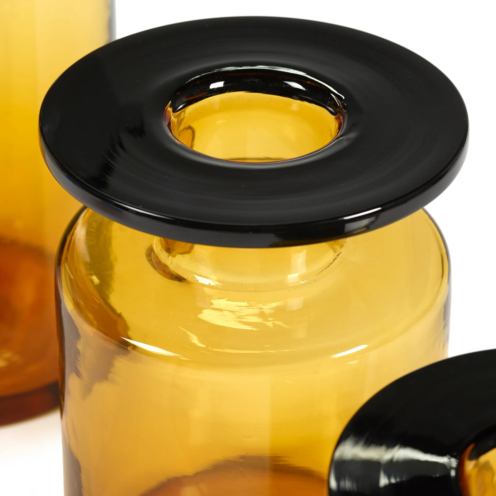 Wind & Fire βάζο 27 cm, κεχριμπάρι-μαύρο Serax