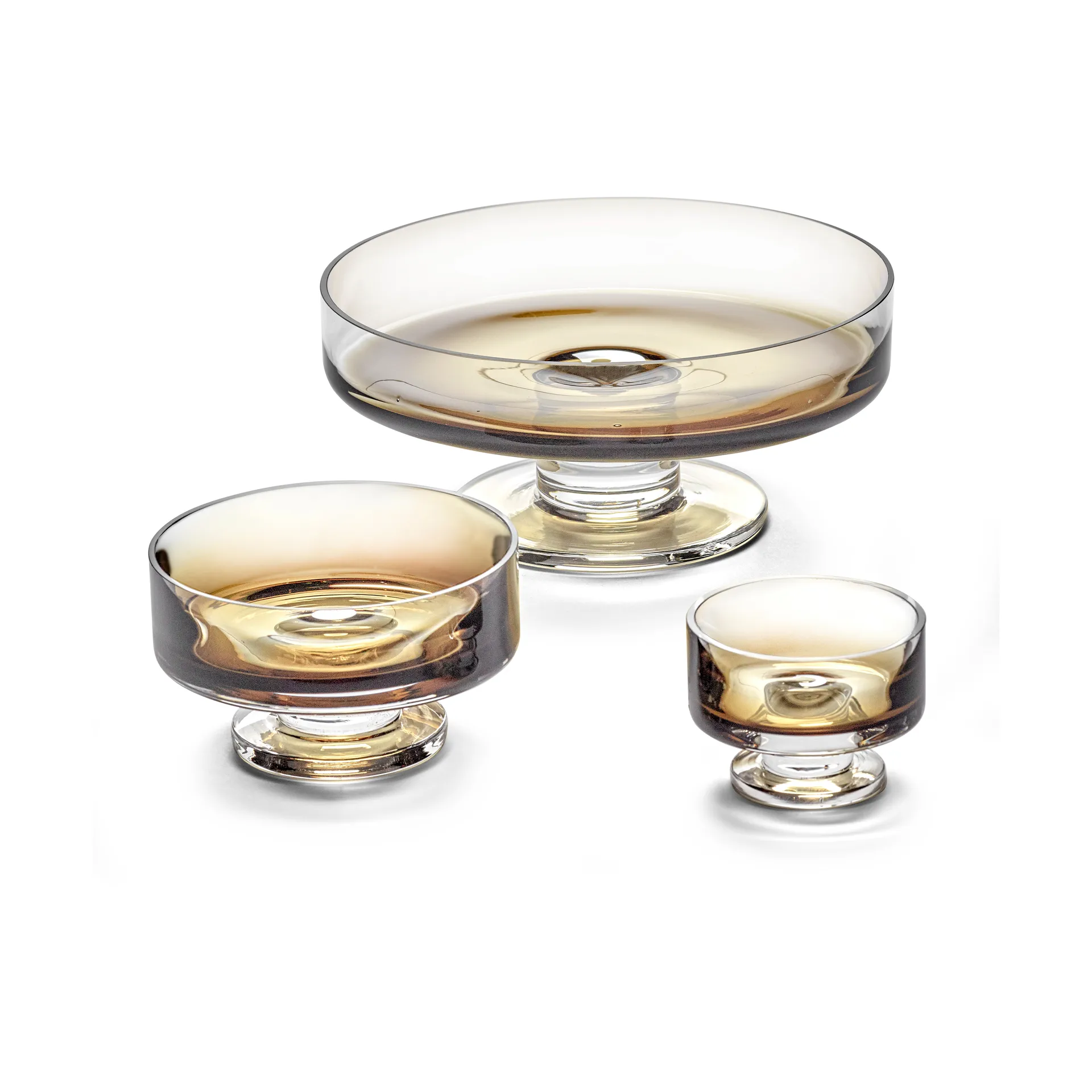 Zuma χαμηλό μπολ με βάση M Ø13,6 εκ., Amber Serax