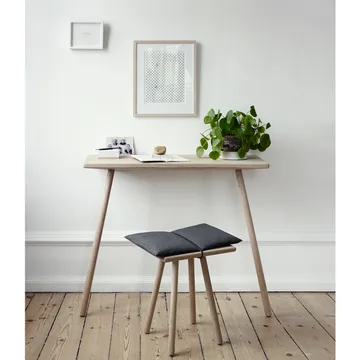 Georg σκαμπό - Λινό, δρυς ανεπεξέργαστη, συμπ. μαξιλάρι από λινάρι - Skagerak