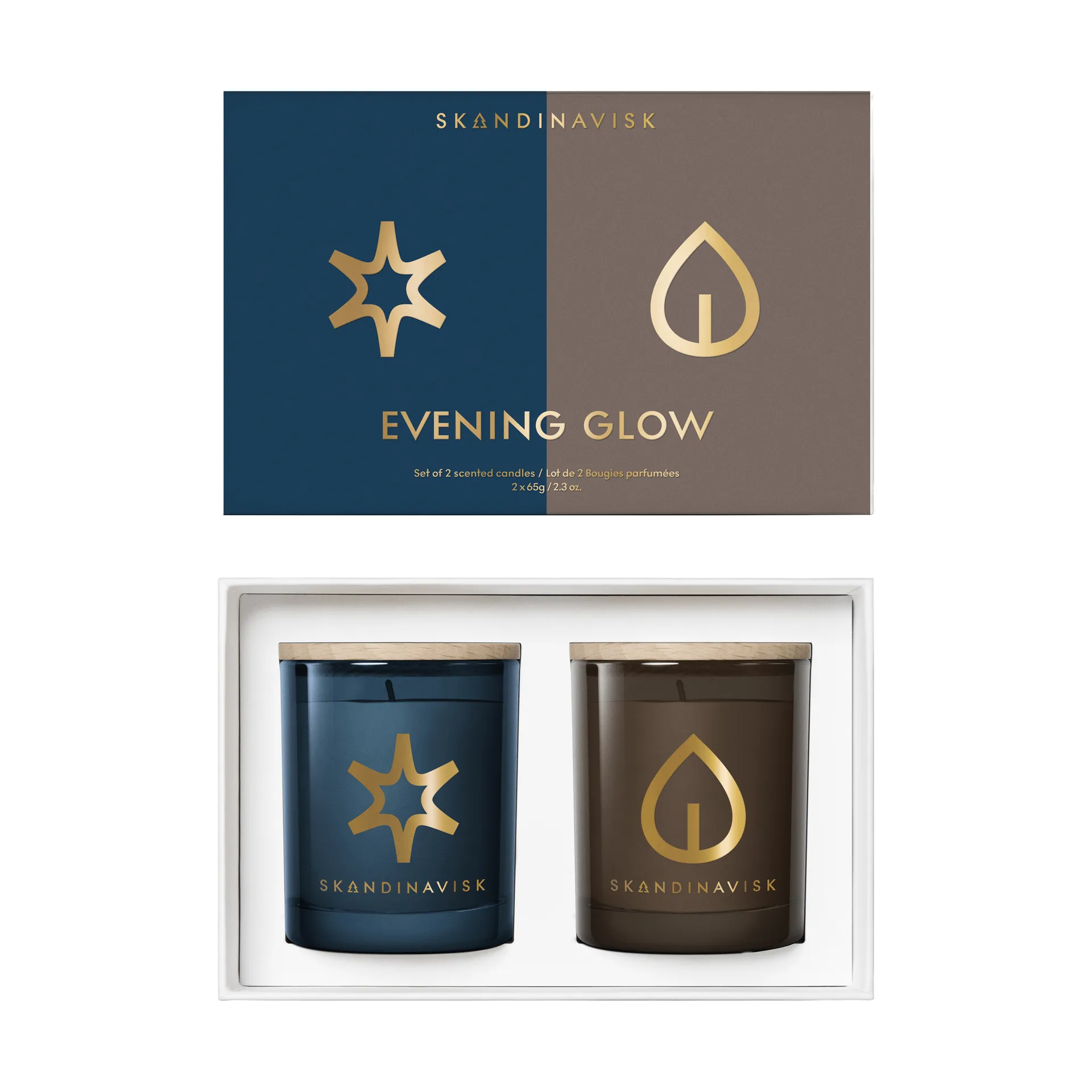 Evening Glow σετ δώρου με αρωματικά κεριά 2 τεμαχίων, 65 g Skandinavisk