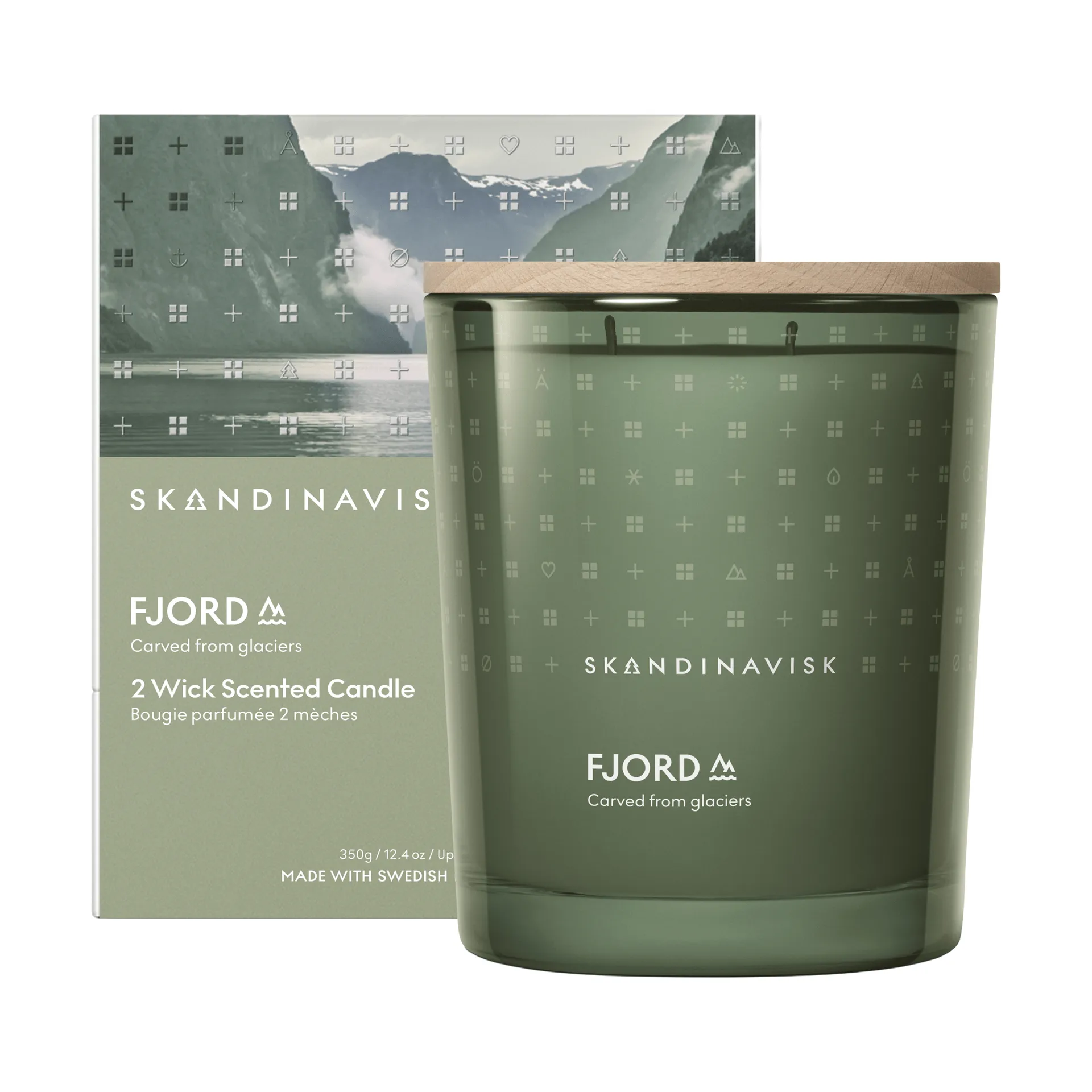 Fjord αρωματικό κερί, 350 g, 2 φυτίλια Skandinavisk