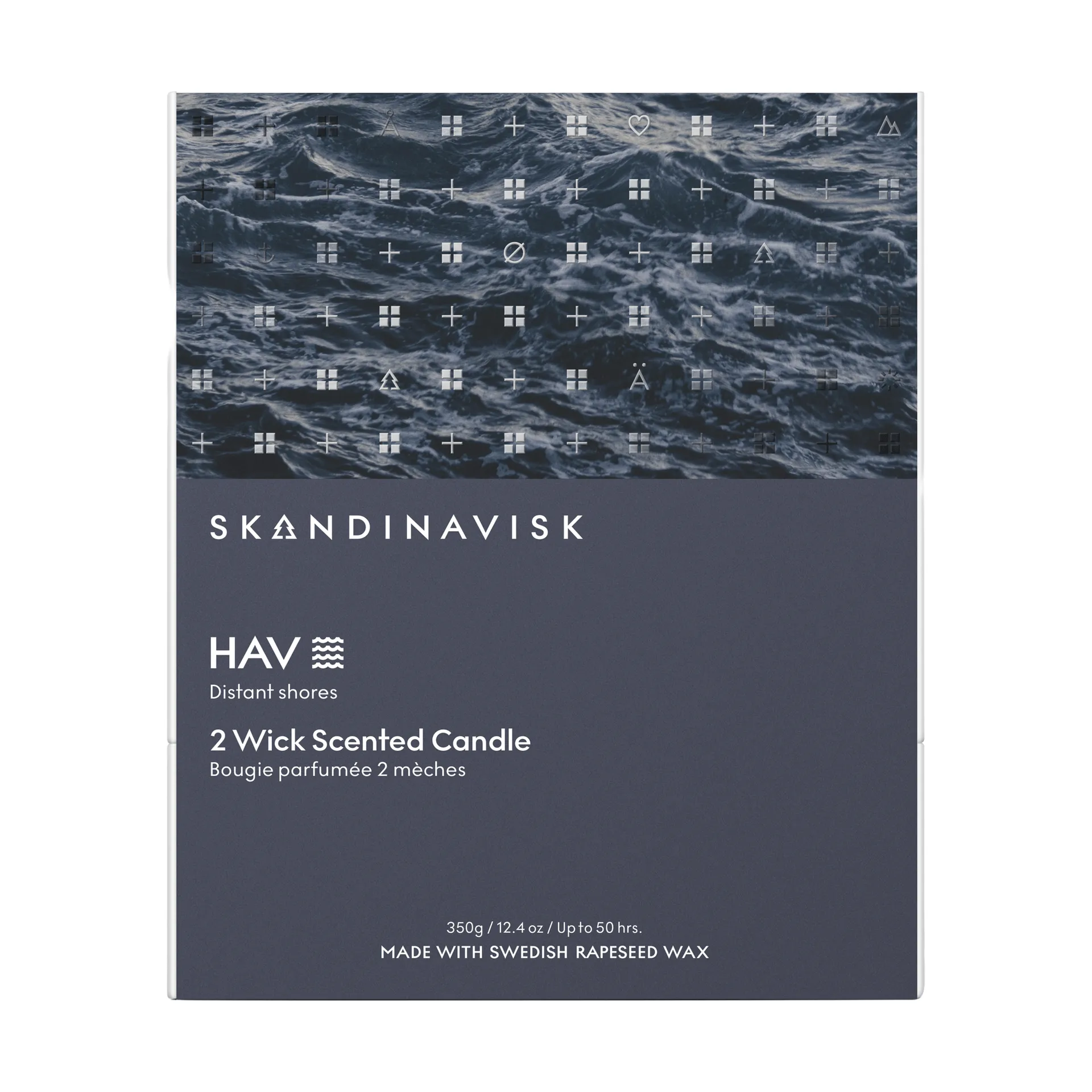 Hav αρωματικό κερί, 350 g, 2 φυτίλια Skandinavisk