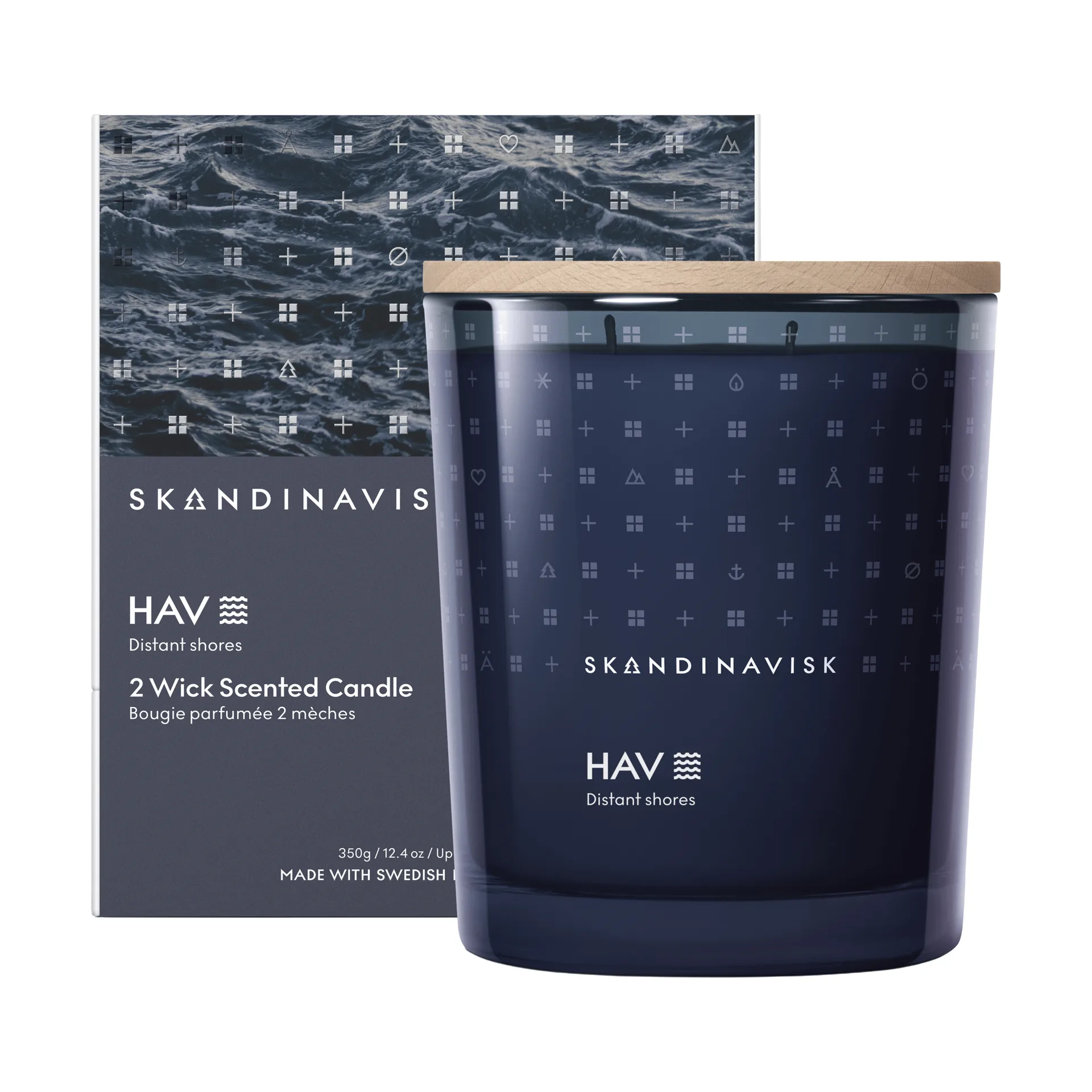 Hav αρωματικό κερί, 350 g, 2 φυτίλια Skandinavisk