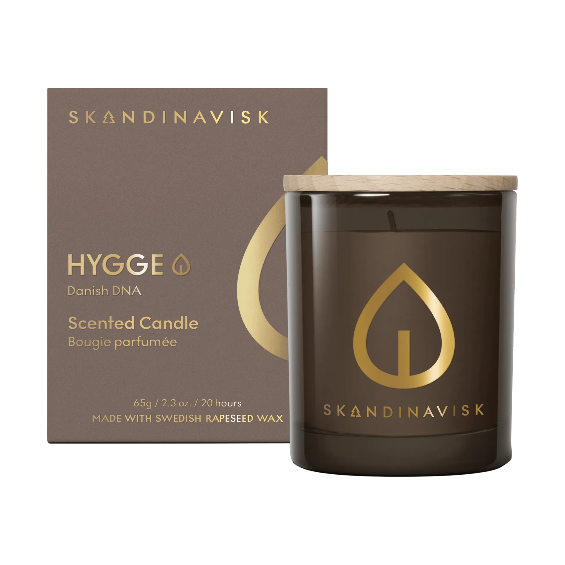 Hygge Gold Symbol αρωματικό κερί, 65 g Skandinavisk