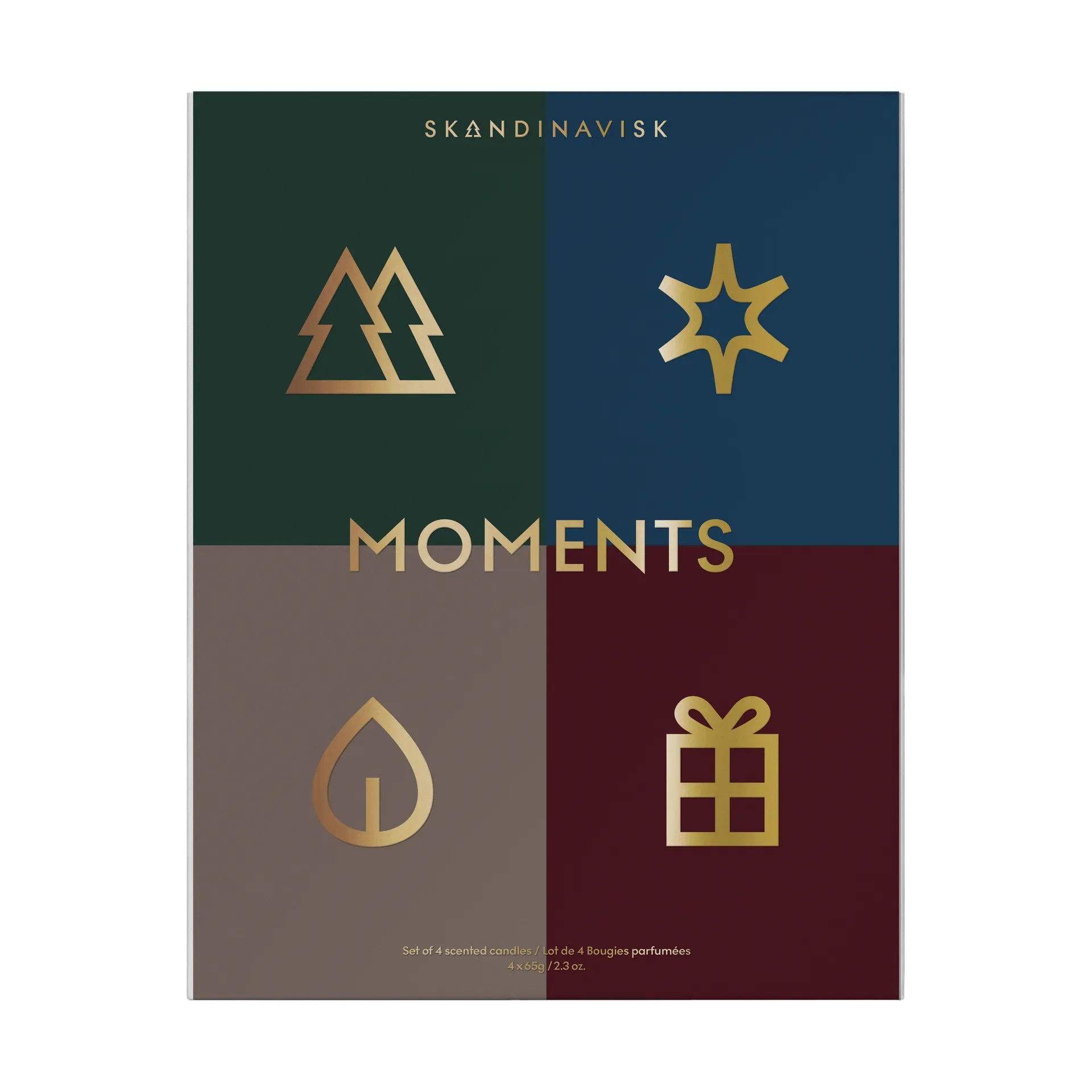 Moments σετ δώρου με αρωματικά κεριά 4 τεμαχίων, 65 g Skandinavisk
