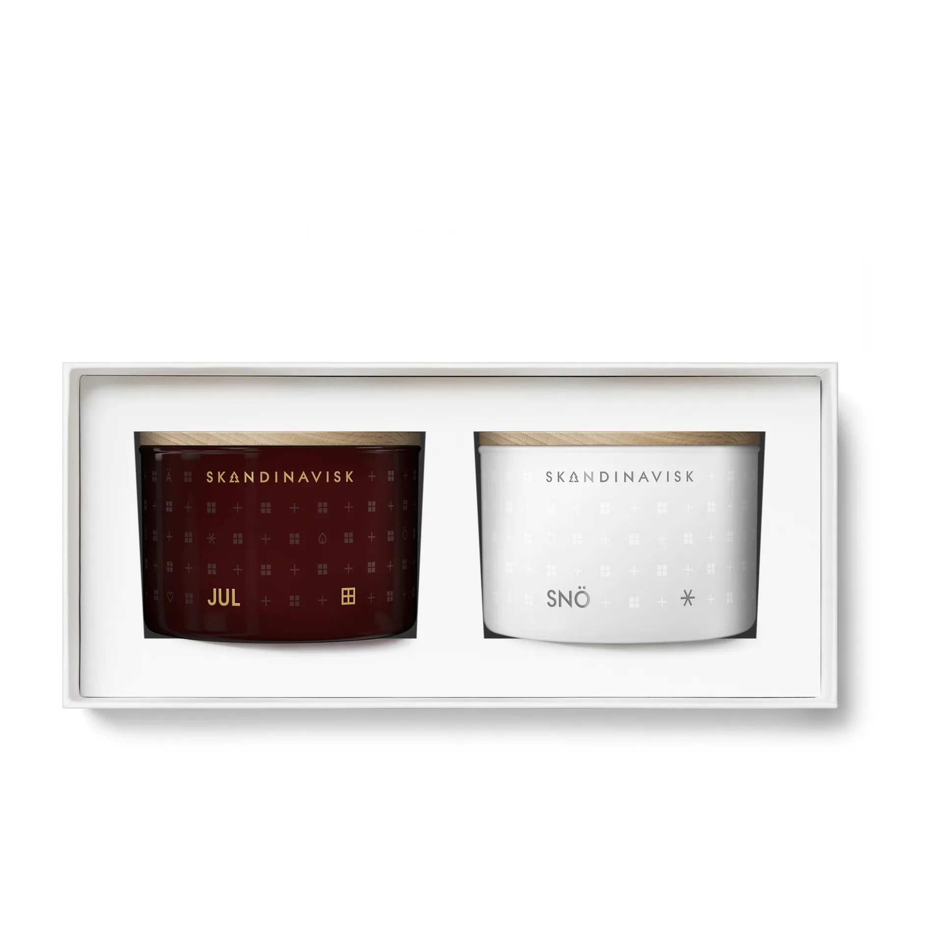 White Christmas Μίνι σετ δώρου κεριών 2 τεμάχια, 2x90g Skandinavisk