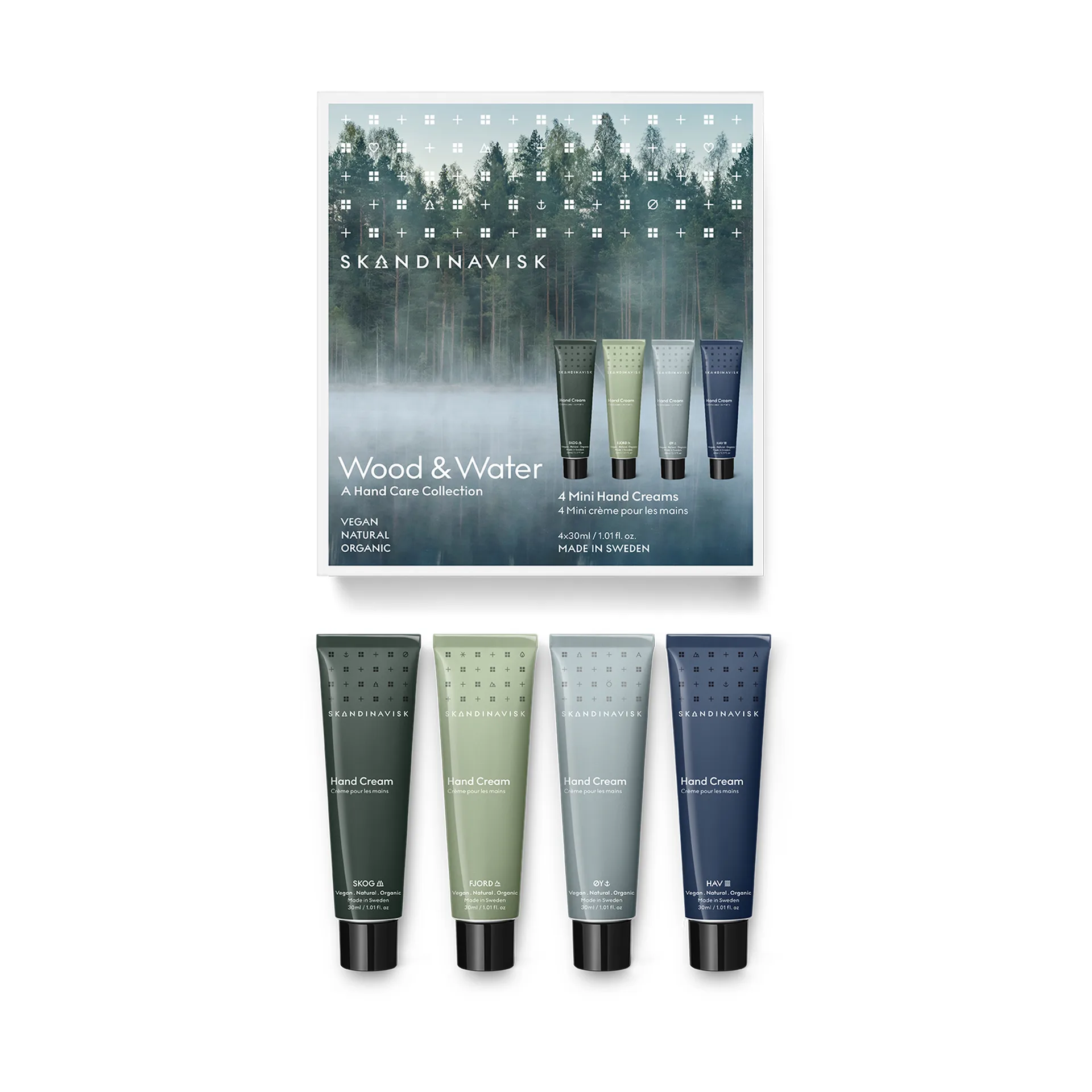 Κρέμα χεριών Wood & Water mini 4 τεμάχια, 30 ml Skandinavisk