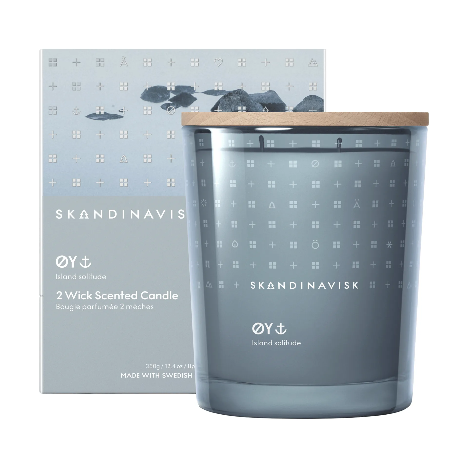 Øy αρωματικό κερί, 350 g, 2 φυτίλια Skandinavisk