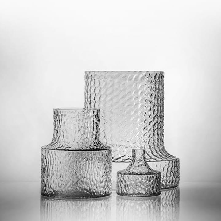 Kolonn βάζο structured - 20 cm - Skrufs Glasbruk
