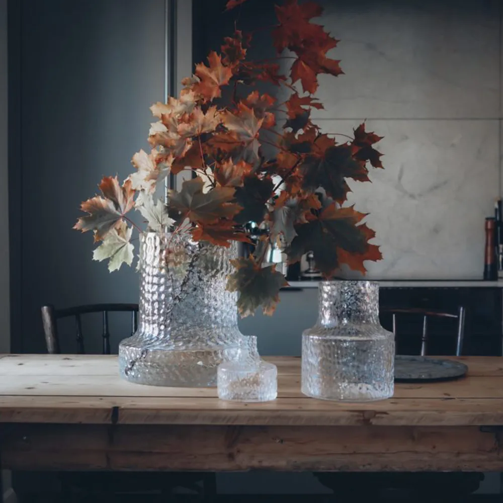 Kolonn βάζο structured, 30 cm Skrufs Glasbruk