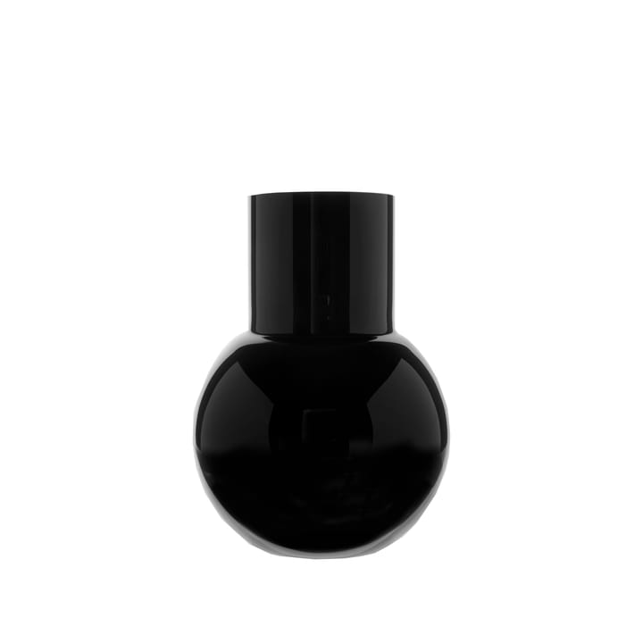 Pallo βάζο - Μαύρο 20 cm - Skrufs Glasbruk