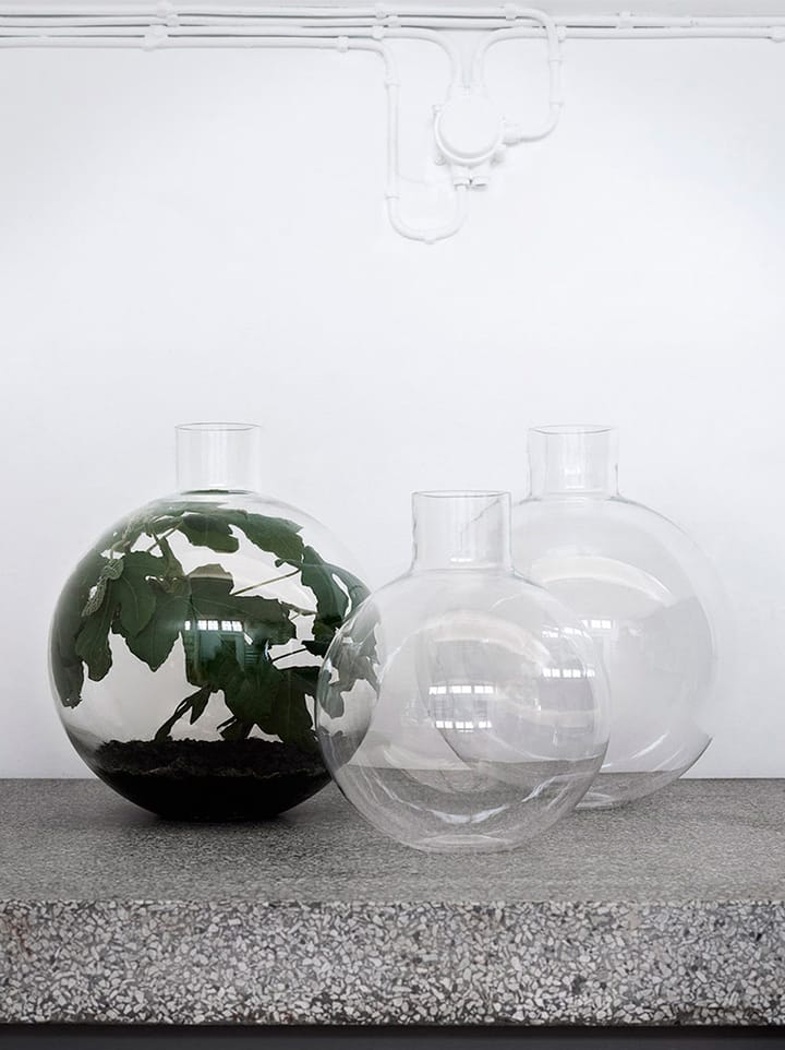 Pallo βάζο, Διαφανές 31 cm Skrufs Glasbruk