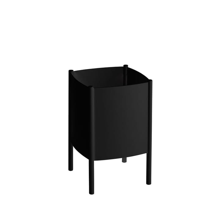 Κυρτή γλάστρα δοχείο - μαύρη, μικρή Ø23 cm - SMD Design