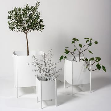 Κυρτή γλάστρα δοχείο - Λευκή, μεσαία Ø34 cm - SMD Design
