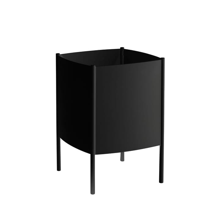 Κυρτή γλάστρ�α δοχείο - μαύρη, μεσαία Ø34 cm - SMD Design
