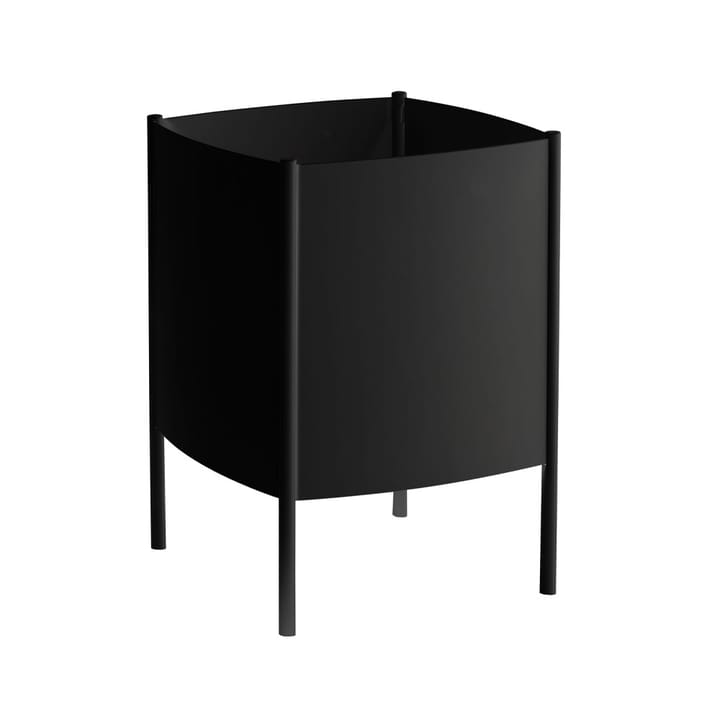 Κυρτή γλάστρα δοχείο - μαύρη, μεγάλη Ø47 cm - SMD Design