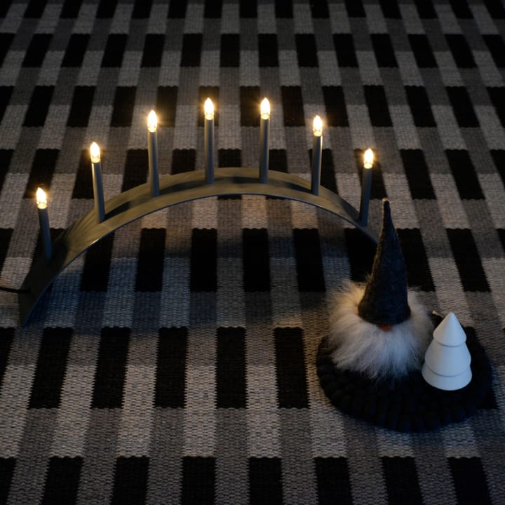 Κηροπήγιο 7 κεριών σε σχήμα τόξου, Spica Bow - Γκρι, LED - SMD Design