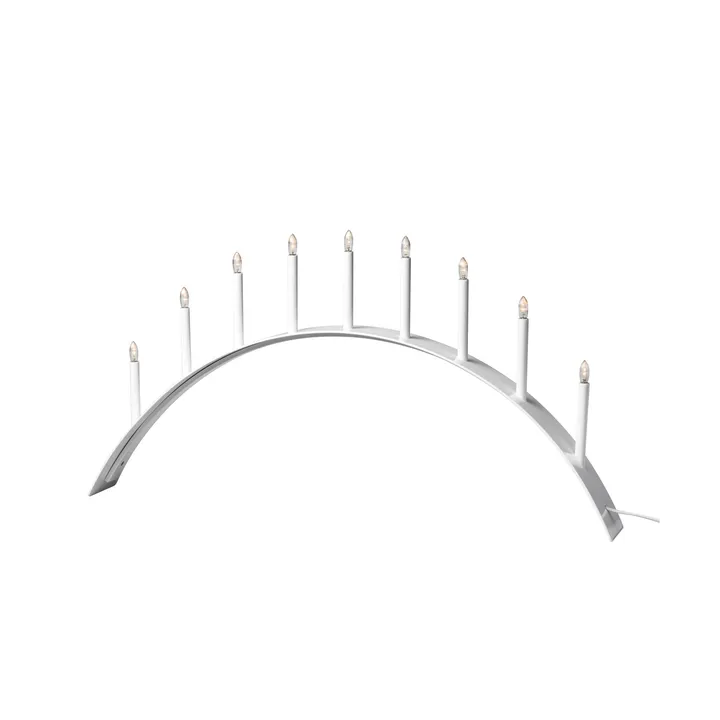 Κηροπήγιο 9 κεριών σε σχήμα τόξου, Spica Bow - Λευκό - SMD Design