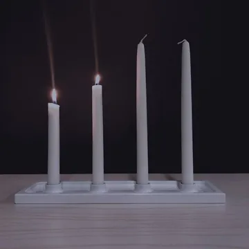 Crater κηροπήγιο Advent - Λευκό, 4 φώτα - SMD Design