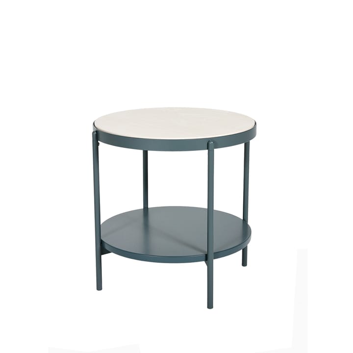 Βοηθητικό τραπέζι, Lene - Γκρι, χαμηλό, καπλαμάς φλαμουριάς με λευκό πιγμέντο - SMD Design