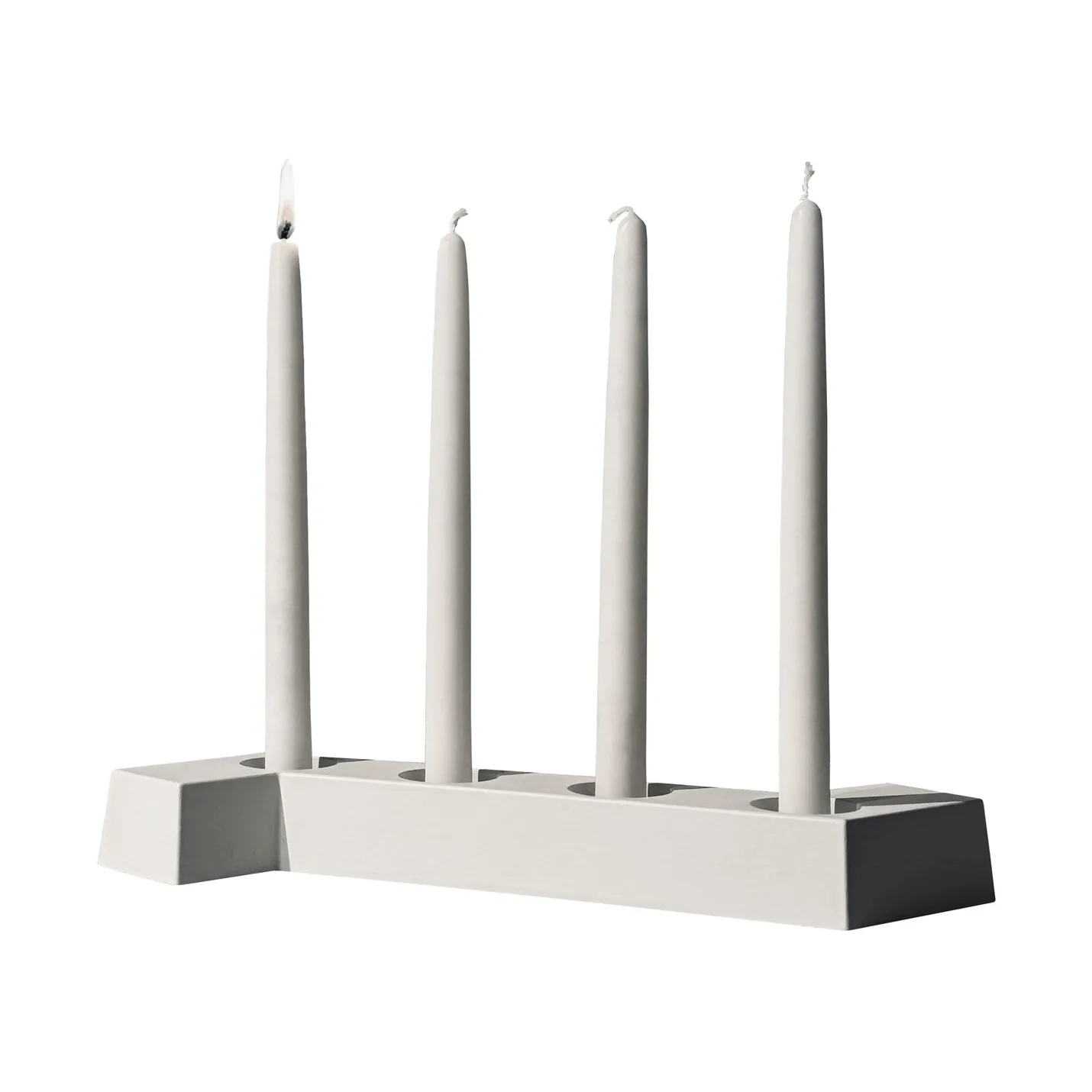 SMD ηλεκτρικός κηροστάτης advent (adventsljusstake), Λευκό, 4 φώτα SMD Design