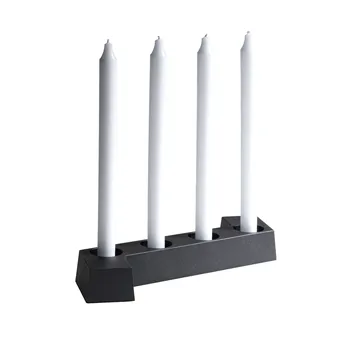 SMD ηλεκτρικός κηροστάτης advent (adventsljusstake) - Γκρι, 4 φώτα - SMD Design