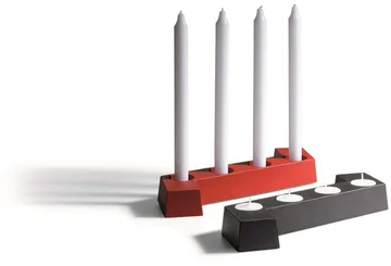 SMD ηλεκτρικός κηροστάτης advent (adventsljusstake) - Γκρι, 4 φώτα - SMD Design