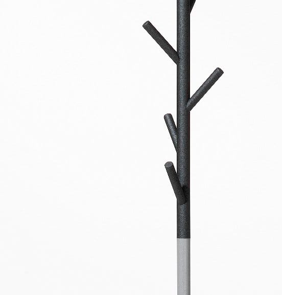 Sticks Καλόγερος ρούχων, Σκούρο γκρι-ασημί SMD Design