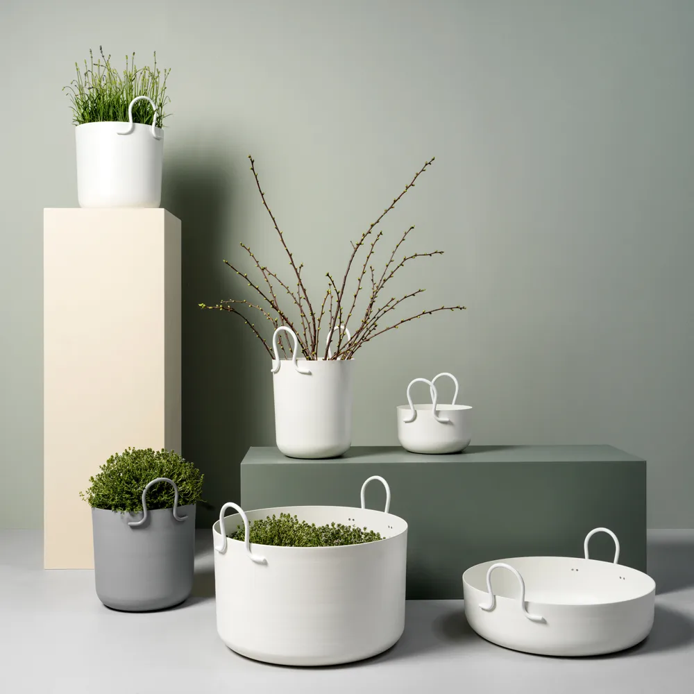 Tivoli 25 γλάστρα, Σκούρο γκρι, Ø25x30 cm SMD Design