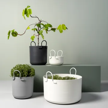 Tivoli 25 γλάστρα - Σκούρο γκρι, Ø25x30 cm - SMD Design